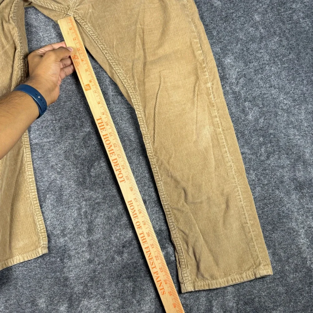 Lot of 2 Banana Republic Pima Cotton Corduroy Pants Men's Fit 30x25.5 Black Tan